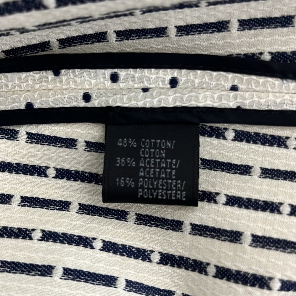Lafayette 148 New York navy polka dot jacket size 10 - Picture 16 of 16